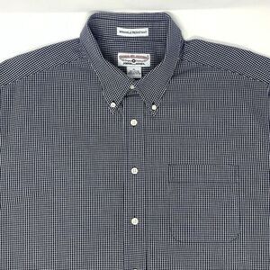 Boca Classics  Black & White‎ Gingham Short Sleeve Men's Casual Shirt Size XL